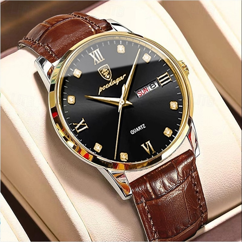 856 new men's waterproof night light watch fashionable ultra-thin men's quartz watch