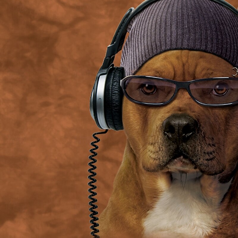 Bono Pitbull by Vincent Hie Men's Animal Dog Swim Trunks Swim Shorts Board Shorts Retro Vintage Mesh Lining Elastic Drawstring Waist Designer Shorts Limited Artist Edition2