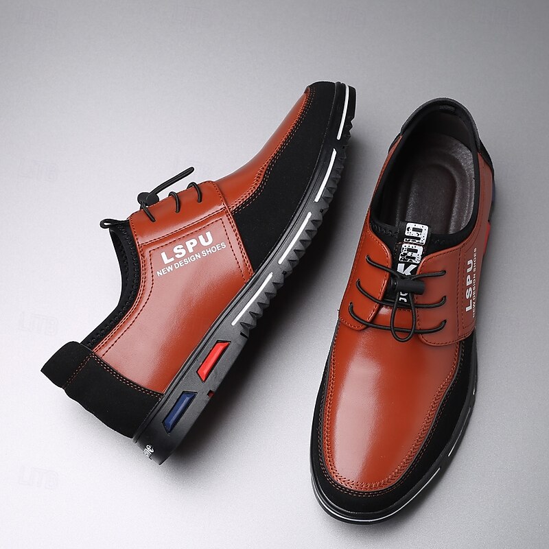 Men's Brown and Black Casual Sneakers with Contrast Panels – Fashion Lace-Up Shoes for Weekend, Travel & Urban Street Style3