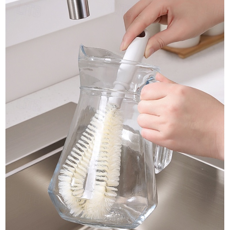 Cup Brush, Length 26cm,Cup,Pot,Suitable For Baby Bottles, L-Shaped Design