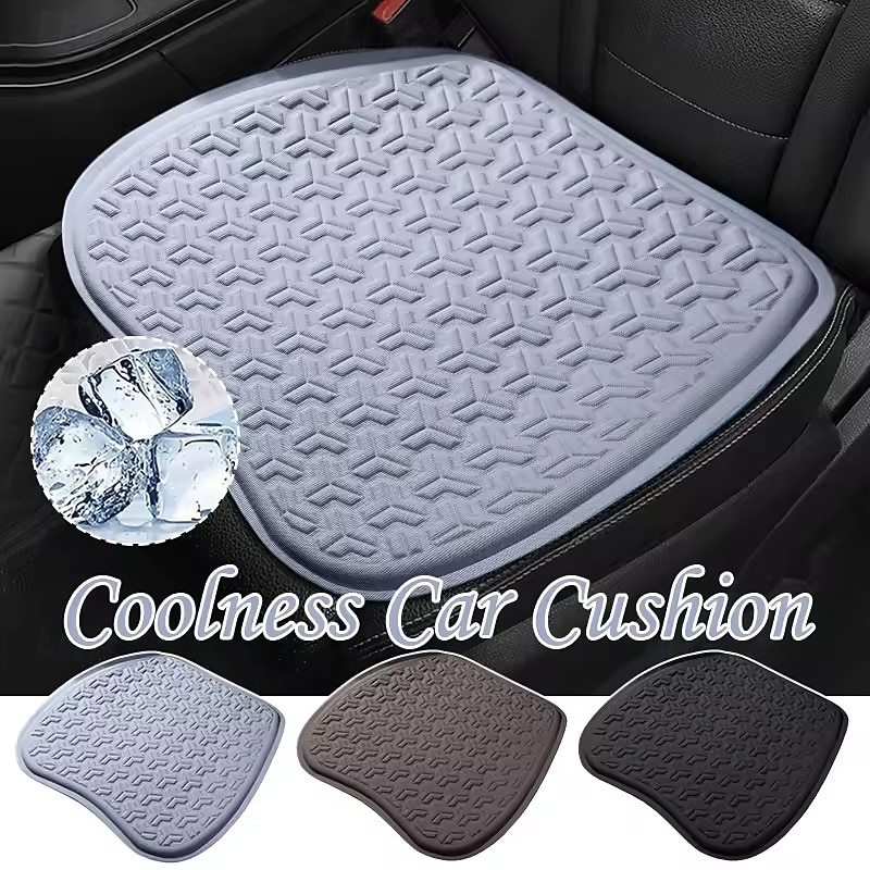 Summer Car Seat Cover Breathable Cooling Seat Cushion Ventilation Gel Pad Universal Car Chair Protector Mat Interior Accessories