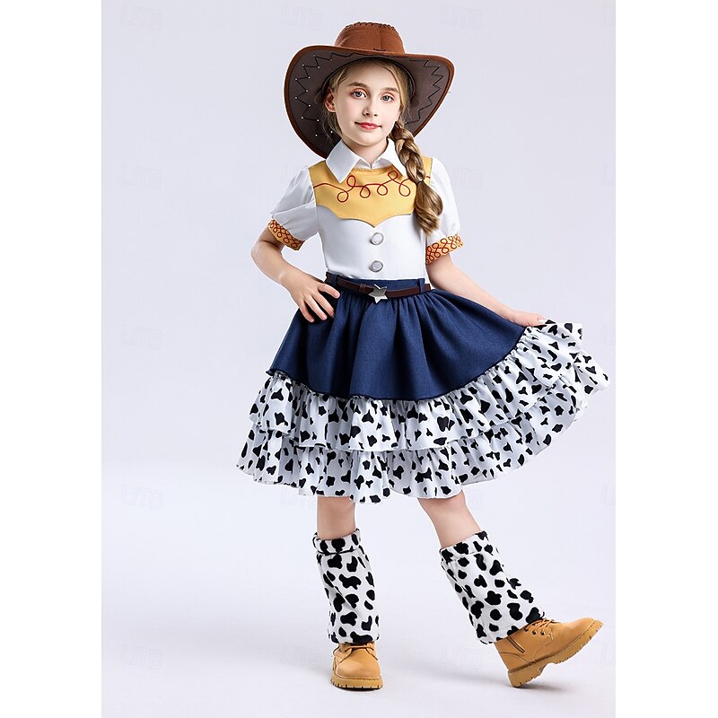 Toy Story Jessie Cosplay Costume Halloween Props Masquerade Anime Halloween Movie Cosplay for Girls' Kid's Christmas Halloween New Year Party Casual Daily