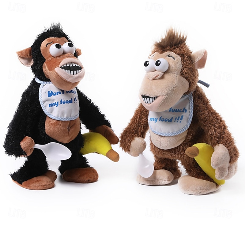 Monkey Stuffed Animals The Playful Monkey Interactive Toy Monkey Plush Don't Take His Banana Interactive Monkey Banana Realistic Plush Kids Toy