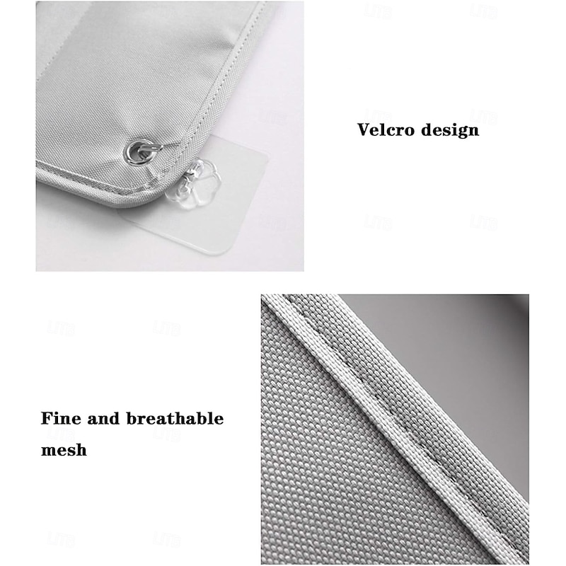 Wall Hanging Storage Bag with 3 Layers, Over Door Closet Organizer for Makeup Toiletries, Washable Fabric Hanging Pocket Organizer for Dorm, Bathroom, Bedroom4