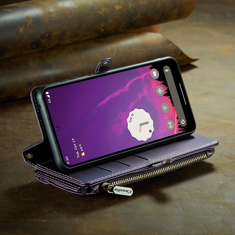 Phone Case For Google Pixel 9 Pro XL Pixel 8 Pro Pixel 8 Pixel 9 Wallet Case with Lanyard with Wrist Strap Kickstand TPU PU Leather3