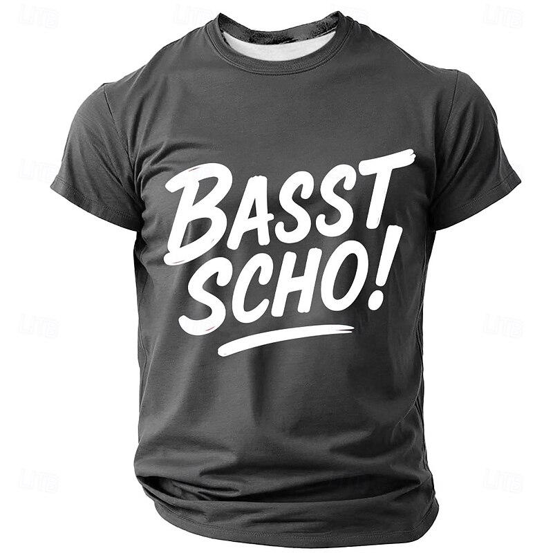 Men's Rude German T Shirt Short Sleeve T shirt Graphic Print Crew Neck Shirt Fashion Daily Street Casual Daily Black Red Blue Summer Spring All Seasons Clothing Apparel S M L XL XXL XXXL4