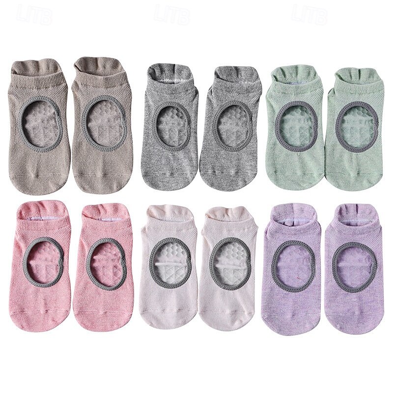 Women Non-slip Dispensing skeleton anti-odorant anti-friction Breathable Floor Socks For Pilates Dance4