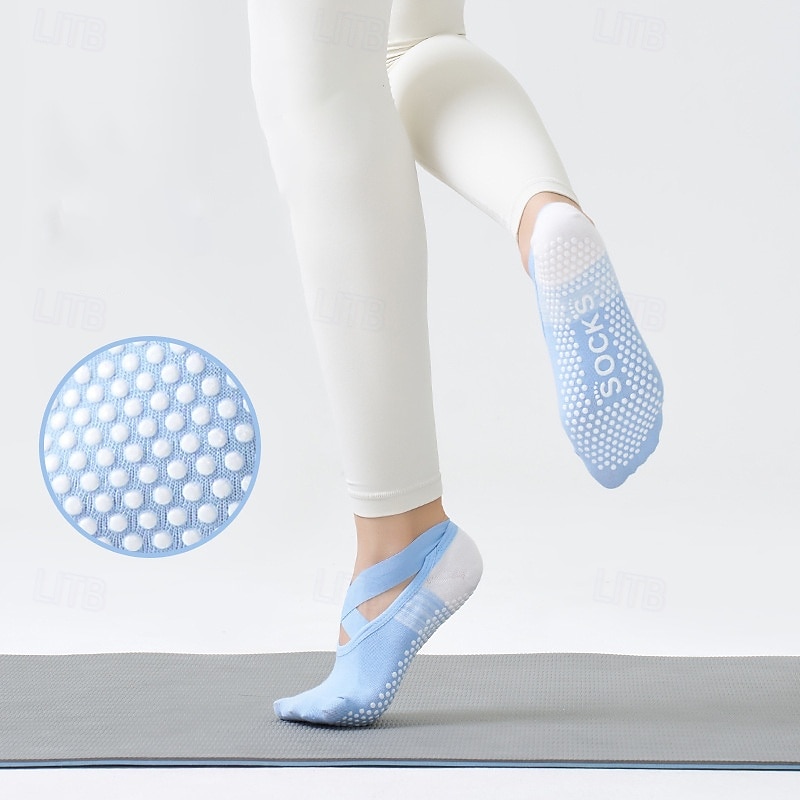 Women Five Toes anti-friction Breathable Sweat-absorbent Floor Socks For Pilates Dance3