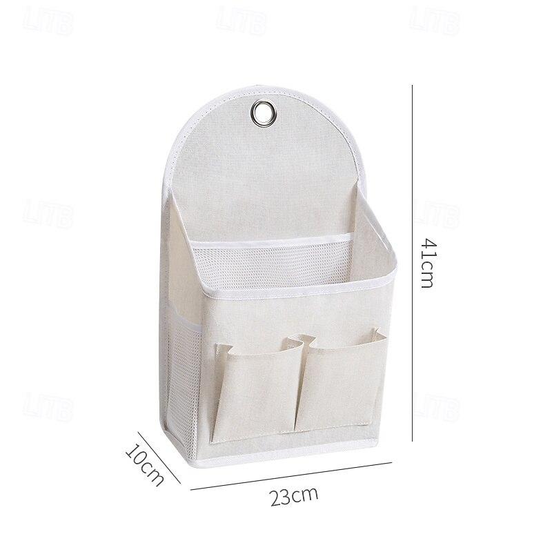 Bedside Hanging Storage Caddy, Fabric Bed Organizer Pocket for Dorm Room, Back to School Essentials, College Bunk Bed Hanging Bag2