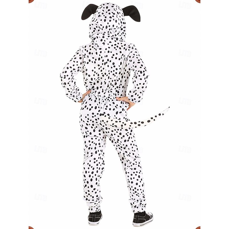 Dalmatians Halloween Kigurumi Pajamas Onesies Fairy Tail Animal Cosplay Kid's Boys' Girls' Halloween Carnival World Book Day Performance Educational Dress Up School Event Dress Up Easy Halloween2