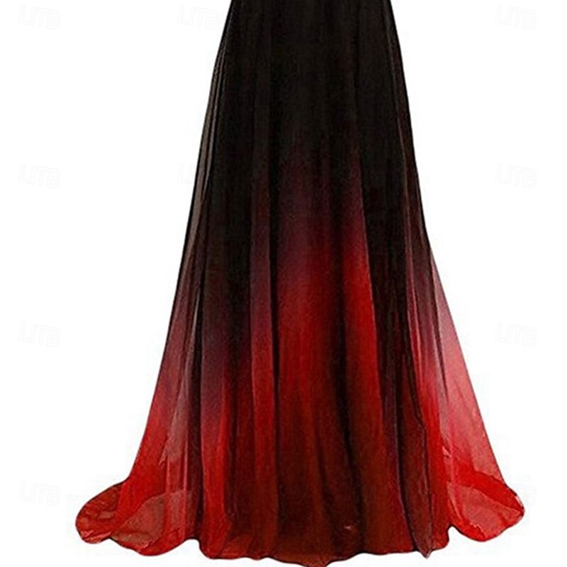 A-Line Evening Gown Elegant Dress Formal Wedding Floor Length Sleeveless One Shoulder Chiffon with Pleats2