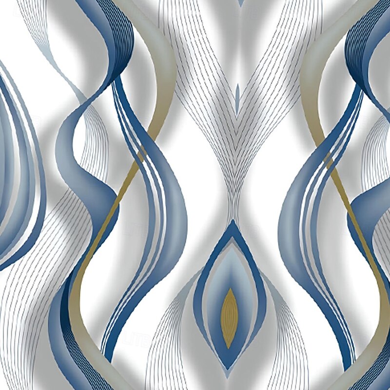 Men's Geometric Gradient Waves Satin Shirt Dress Shirt Button Up Shirt Long Sleeve Fashion Casual Vacation Holiday Summer Spring Fall Turndown Collared Shirts 3D Print Wine Blue Green Gray2