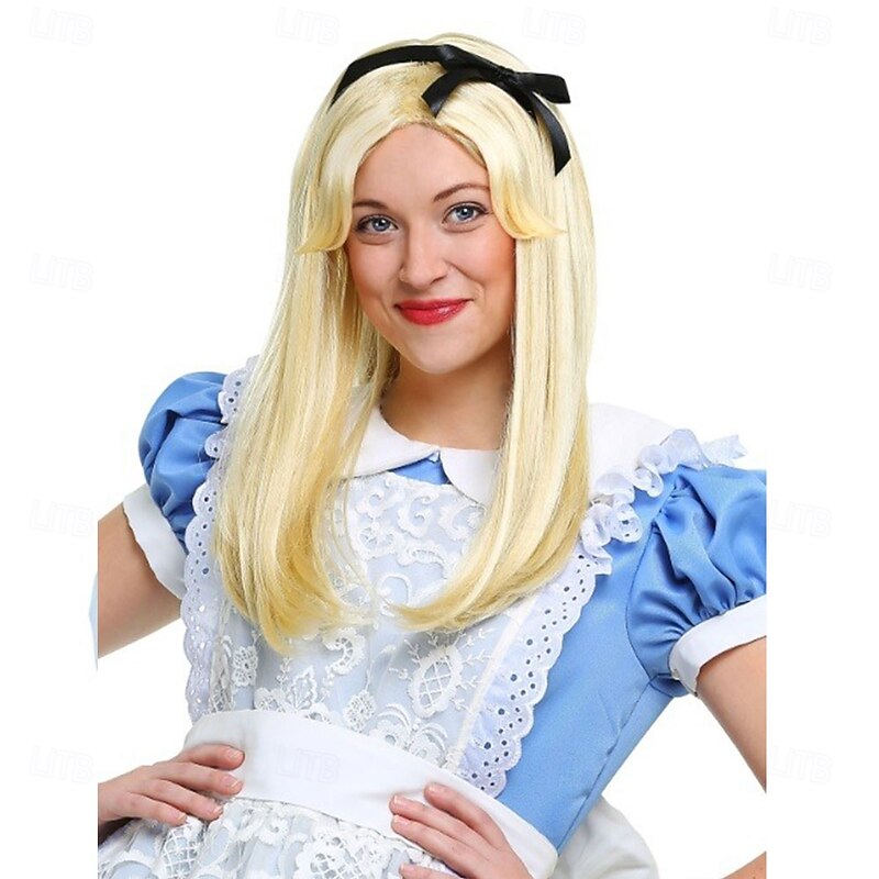 Deluxe Alice Adult Wig Alice's Adventures in Wonderland Cosplay Wigs Halloween Wigs2