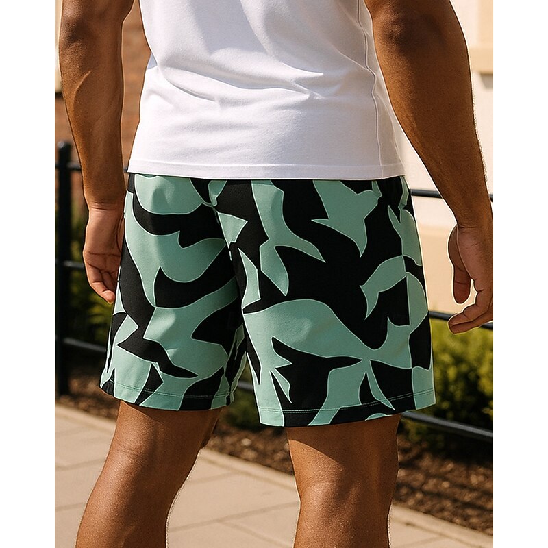 Men's Running Shorts Workout Shorts Beach Shorts Pocket Drawstring Bottoms Training Sports & Outdoor Lightweight Breathable Gym Workout Training Running Regular Fit Sportswear Activewear White Pink2