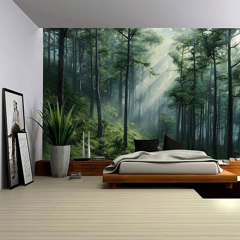 Nature Forests Lakes Landscapes Hanging Tapestries Murals Art Large-Scale Tapestries Murals Decorations Photos Backgrounds Carpets Curtains Home Decor Bedrooms Living Rooms Decoration4