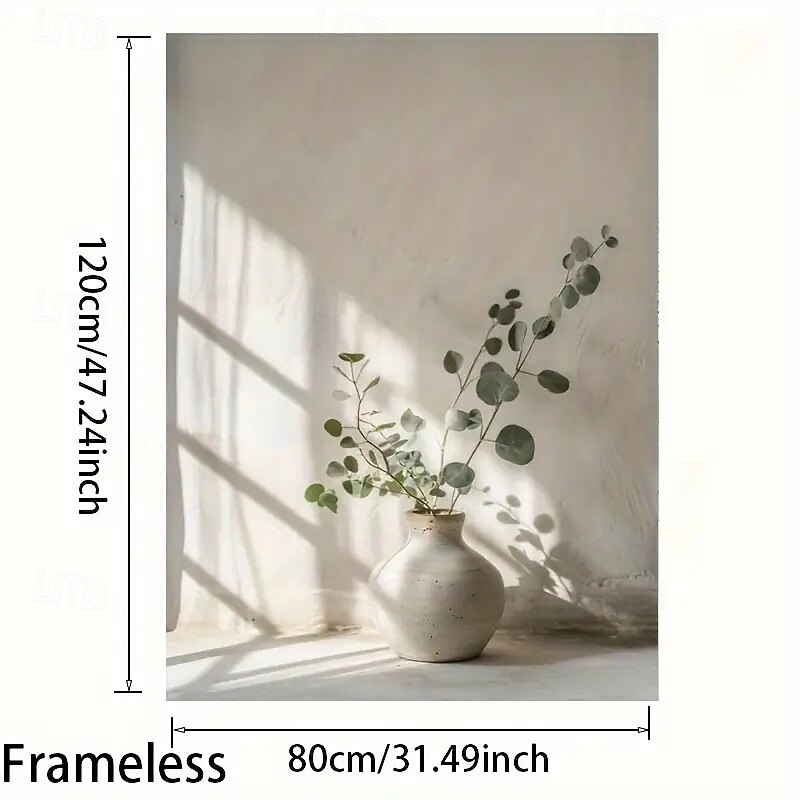 1 Piece Modern Frameless Vase With Floral Art Modern Poster Suitable For Living Room And Bedroom Decoration No Electricity Or Feathers Required Large Wall Art Print4