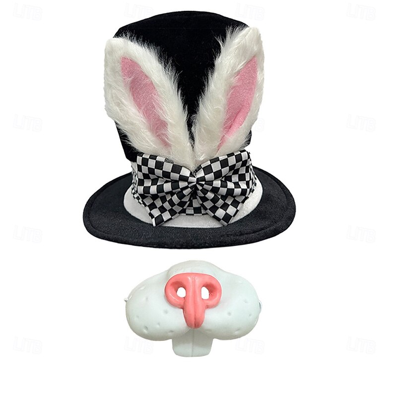 Alice in Wonderland Fairy Tale Mad Hatter Accessories Set Storybook Characters Cosplay Movie Cosplay for Unisex Kids Adults' Halloween Carnival World Book Day Performance Educational Dress Up School2