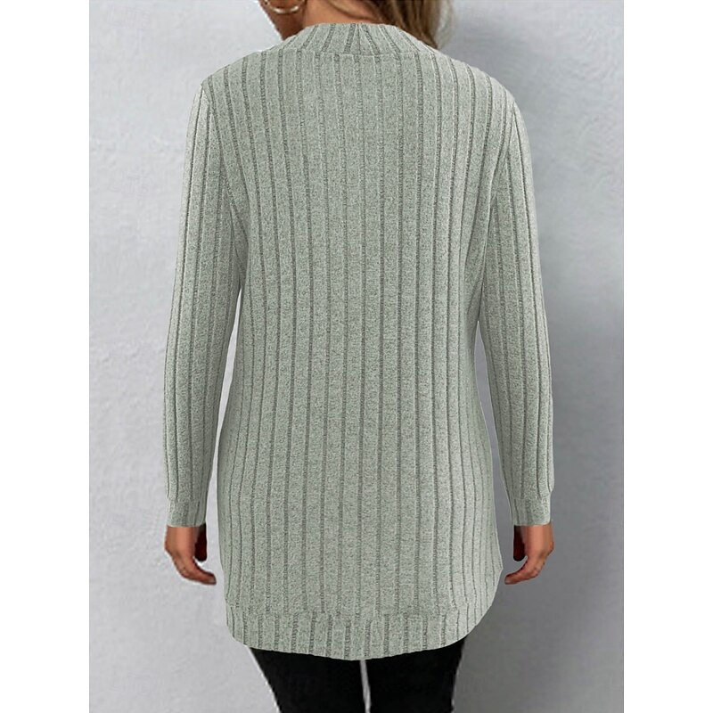 Women's Casual Jacket Breathable Comfortable Patchwork Fashion Casual Plain Vacation Street Casual Daily Wear Open Front Regular Collarless Regular Fit Long Sleeve Outerwear Black Green Summer Spring2