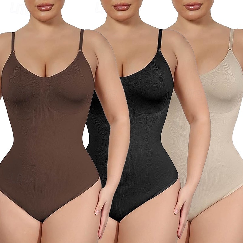 Women Breasted Body Shaper Plain Elastic Shapewear For Pilates Dance