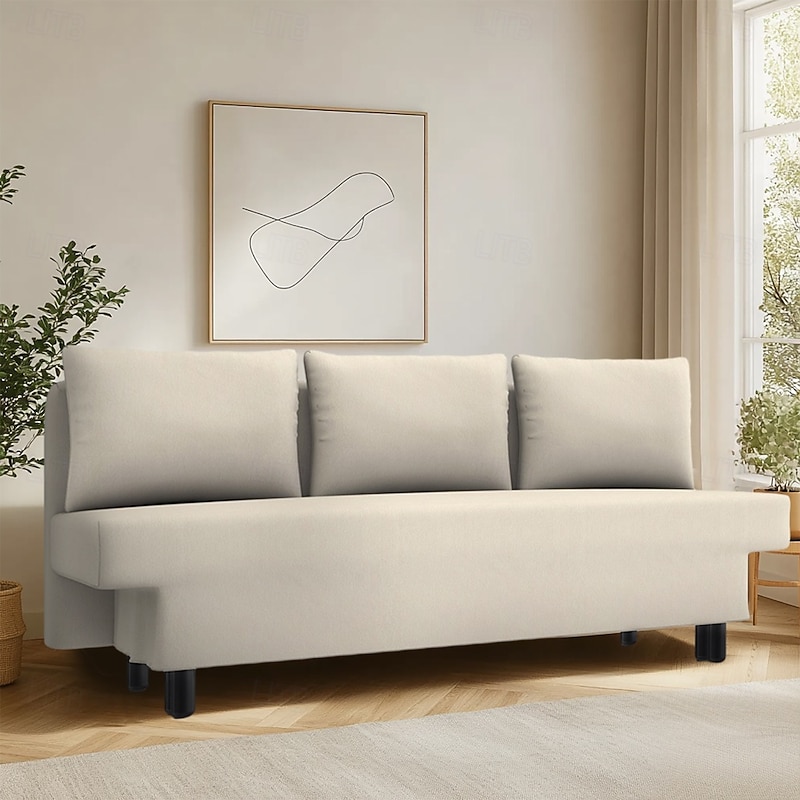 Sofa Cover Suitable For ÄLVDALEN Sofa Solid Color Quilted Polyester Slipcovers