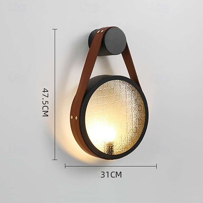 Wall Lamp High Quality Material Glass Wood Wall Mounted Lights,Unique Appearance Fine Wall Lamp for Living Room4