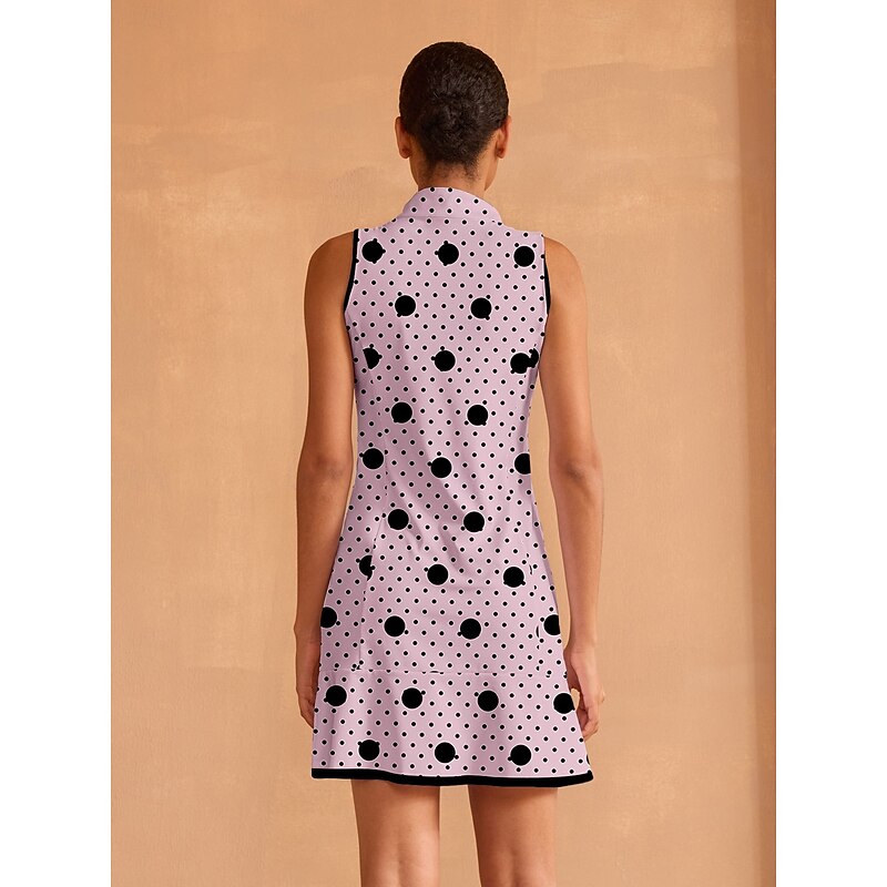 Women's Golf Dress Light Purple Sleeveless Dress Ladies Golf Attire Clothes Outfits Wear Apparel2