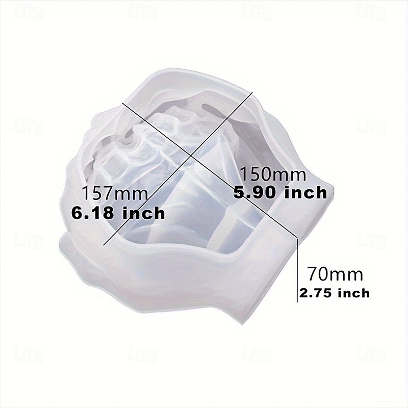 Decorative Silicone Resin Casting Molds - Unique Irregularly Shaped Hand Hold Design for Creative DIY Crafts Decorations and Art Projects - Reusable Flexible and Durable Molds for Endless Design2