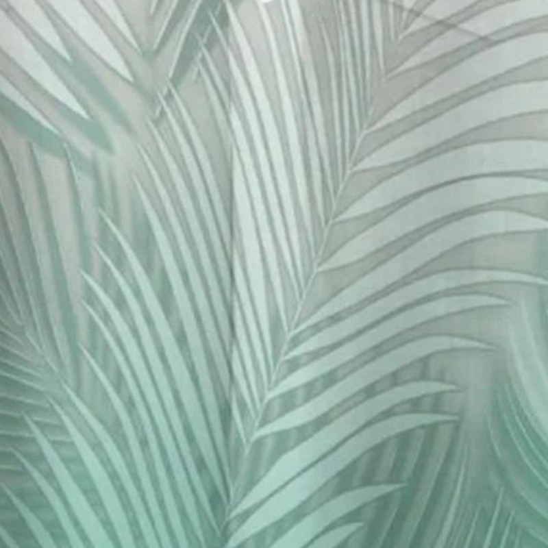 Men's Gradient Tropical Palm Leaf Summer Hawaiian Shirt Button Up Shirt Aloha Shirt Short Sleeve Hawaiian Holiday Beach Wear Summer Spring Turndown 3D Print Collared Shirts Front One Pocket Blue2