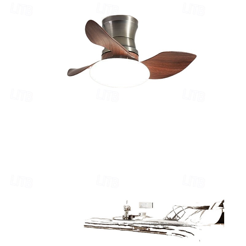 French Mid-Century Ceiling Fan Light - Smart Modern Minimalist for Bedroom/Dining/Study4