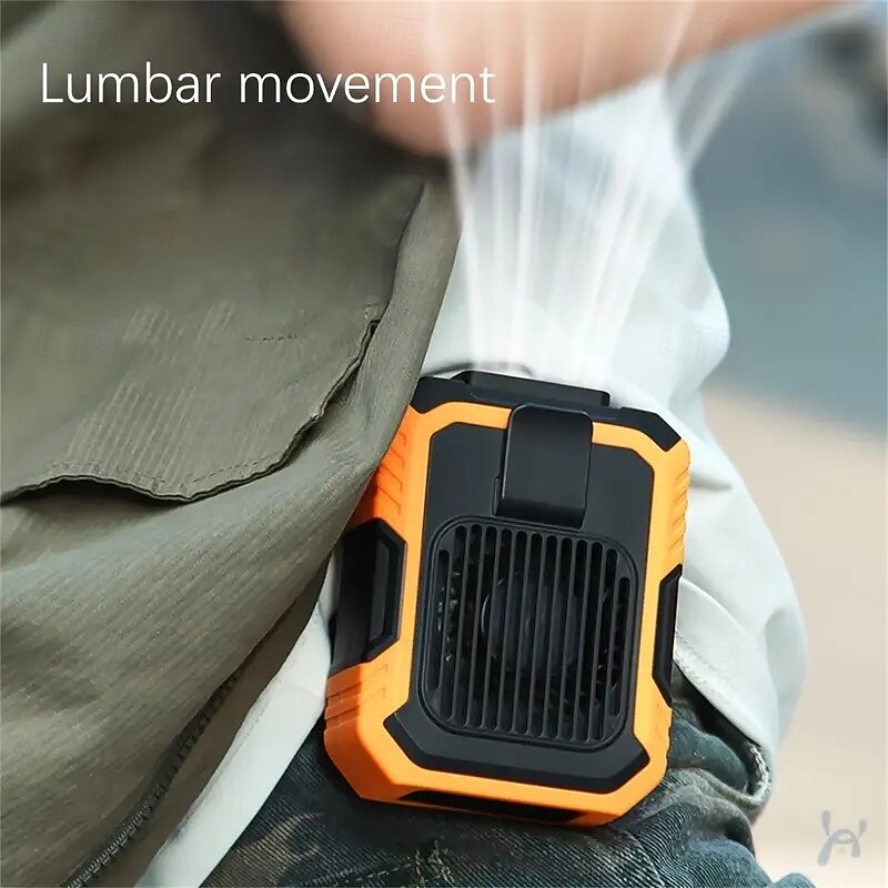 New Hanging Waist Fan Handheld Neck Desktop Small Portable USB Mini High Speed Violent Turbo Small Fan4