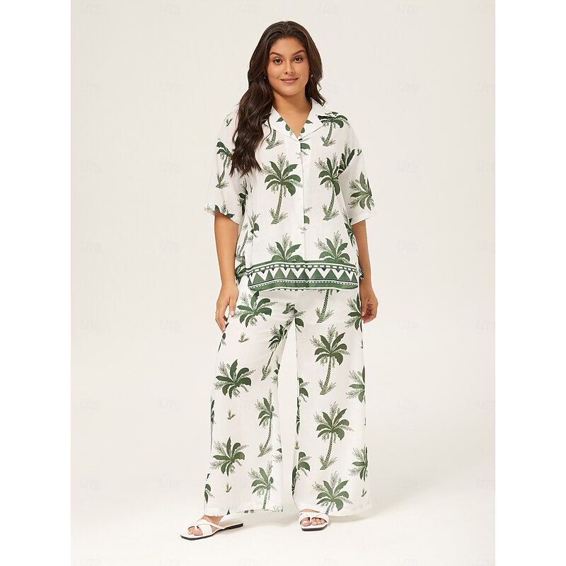 Summer Vacation Floral Loose Two-Piece Set