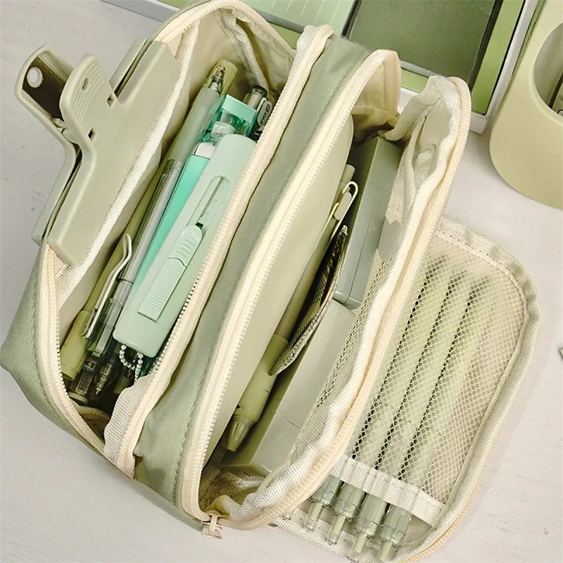 Pencil Case Large Capacity Pencil Pouch Handheld Pen Bag Cosmetic Portable Gift for Office School Teen Girl Boy Men Women Adult3