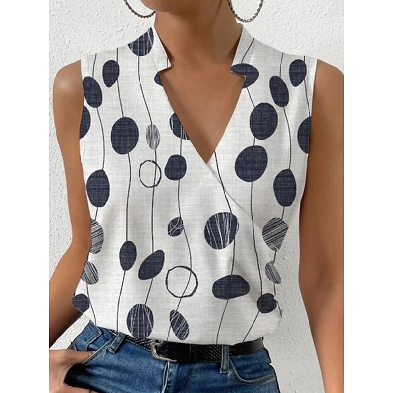 Women's Camisole Tank Top Floral Stylish Casual Sleeveless V Neck Regular Tops Daily Print Red Blue Green Gray Summer