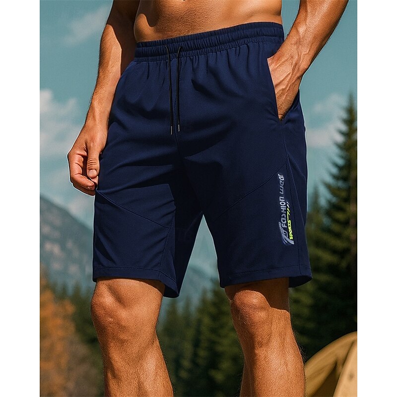 Men's Running Shorts sport shorts Outdoor Regular Fit Waterproof Windproof Quick Dry Lightweight Shorts Elastic Waist Black Dark Gray Fishing Golf Running S M L XL XXL4