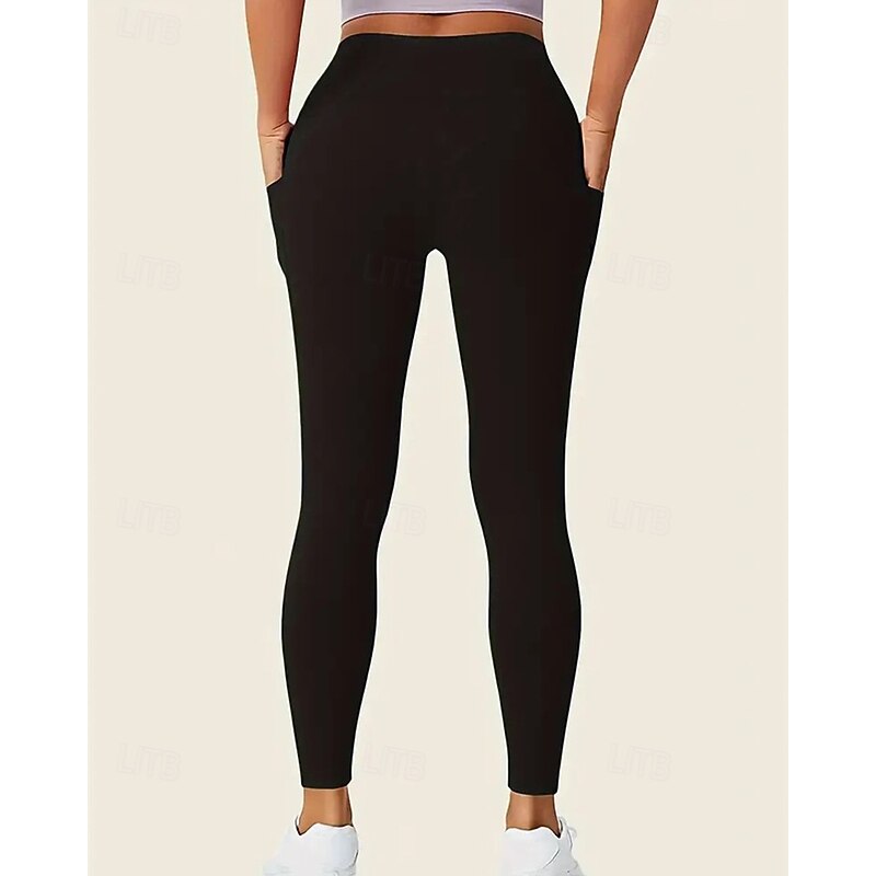 Women's Leggings Scrunch Butt Shorts Cozy Leggings Streetwear Casual Ankle-Length High Waist Plain Elastic Waist Breathability Stretchy Vacation Sports Daily Wear Wine Black Navy Blue Light Grey Fall3