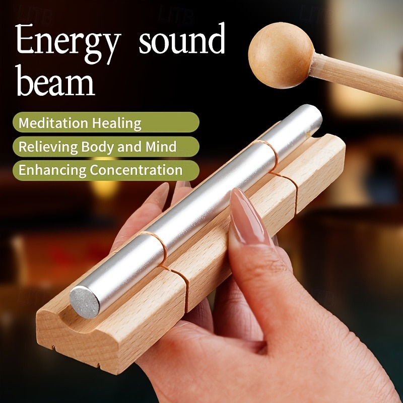 Healing equipment meditation wind chime energy sound set, suitable for meditation/ mindfulness/ yoga relaxation and soothing percussion instruments