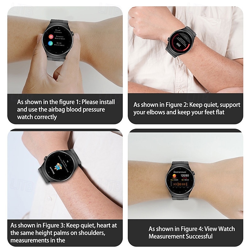 2025 New Accurate Blood Pressure Measurement watches Blood Sugar Lipid ECG Smart Watch Health Fitness Sport SmartWatch4