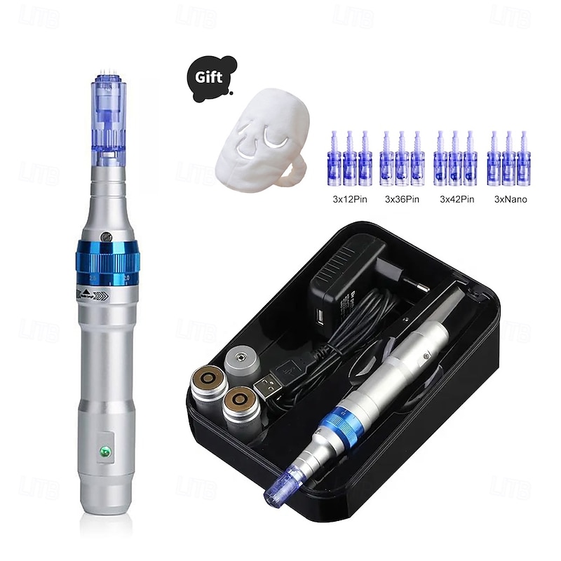 Wireless Dr Pen Ultima A6 Electric Derma Stamp Rechargeble Dermapen Microneedling For Skin Care Semi Permanent Tattoo Salon Beauty Device