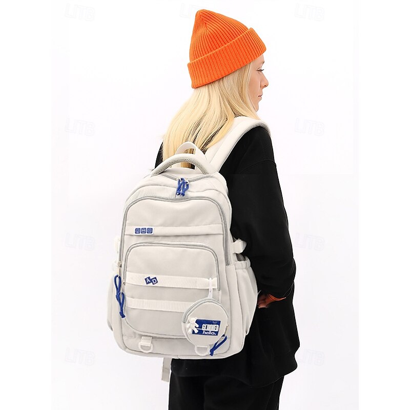 Unisex waterproof school bag, Large capacity multi-compartment school bag, Cute design, Lightweight student school bag, Suitable for middle school and daily use2