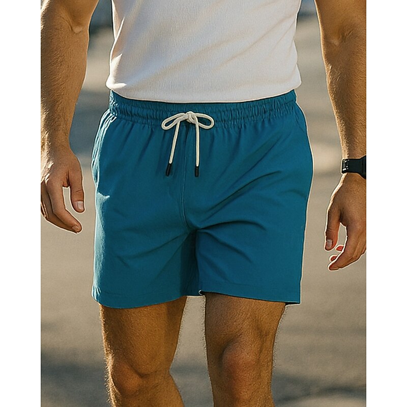 Women's Running Shorts Elastic Waistband Shorts Sports & Outdoor Casual Quick Dry Lightweight Breathable Tennis Golf Running Regular Fit Sportswear Activewear Solid Colored Black White Royal Blue3