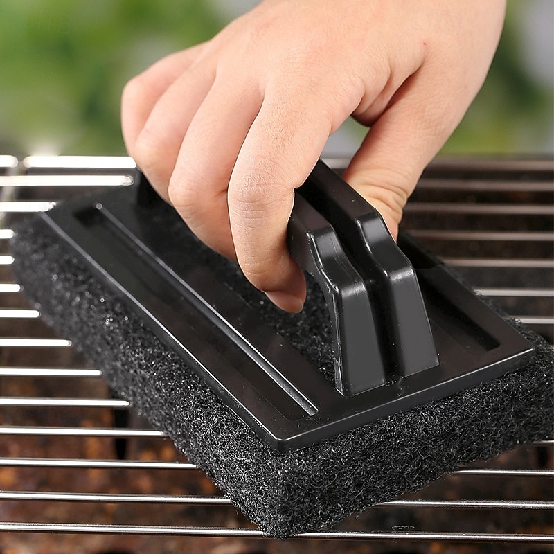 BBQ Barbecue Grill Mesh Cleaning Brush, Powerful Stain-Removing Brush, Reusable