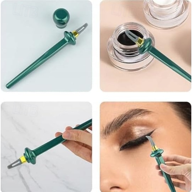 Arcbelle Eyeliner Set - Multi-Purpose Make-Up Application Tool,Easy Application Eyeliner Pen with Silicone Tool for Precise Eye and Lip4