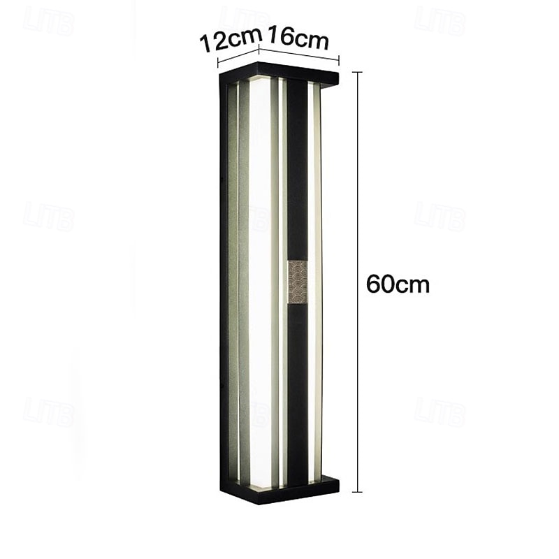 LED Outdoor Wall Lights 45/60cm Single Head Modern Waterproof IP65 Metal Acrylic 20W For Balcony Aisle Garden Villa 110-240V3