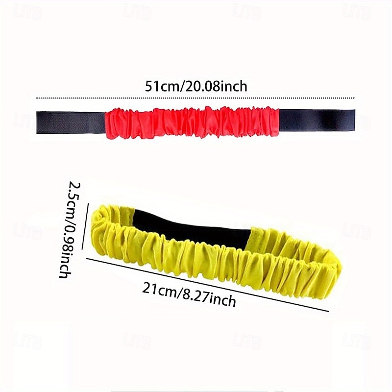 6pcs Double-Ended Three-Legged Race Straps Elastic Leg Ties Two Material Options Available Team Building Game for Multiple Players Fun Outdoor Party Activity Footwear Accessories2