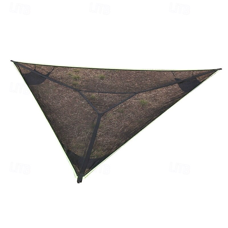 New Outdoor Multi-person Hammock Large Aerial TreeTent Aerial Camping Hammock Mesh Swing Outdoor Triangular Hammock2