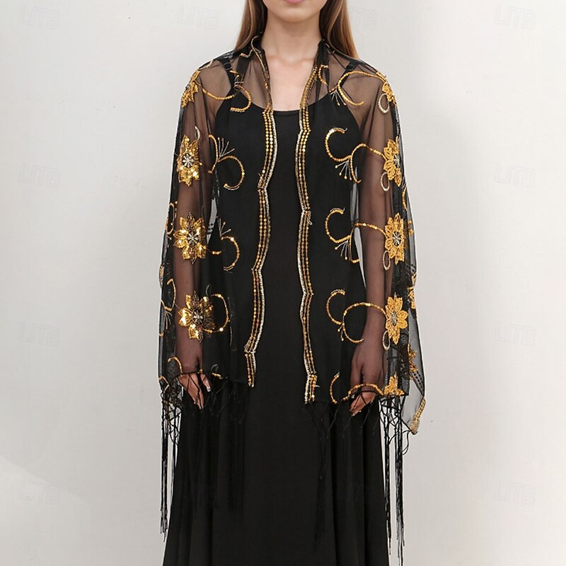 Women's Wrap Elegant Sun Protection Sleeveless Wedding Wraps With Tassel For Wedding Summer2