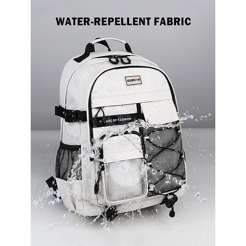 Unisex Waterproof School Backpack with Multi-Pocket Design and Laptop Compartment, Casual Large Capacity Travel Daypack for Students and Commuters3