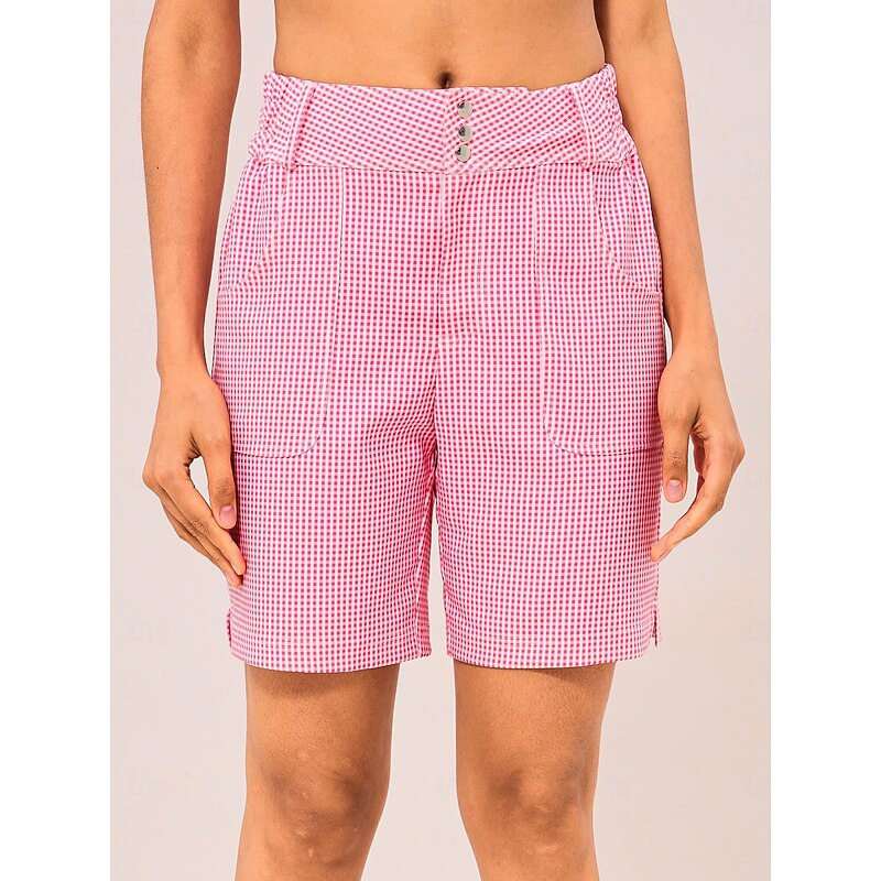 Women's Golf Shorts Yan pink Shorts Ladies Golf Attire Clothes Outfits Wear Apparel