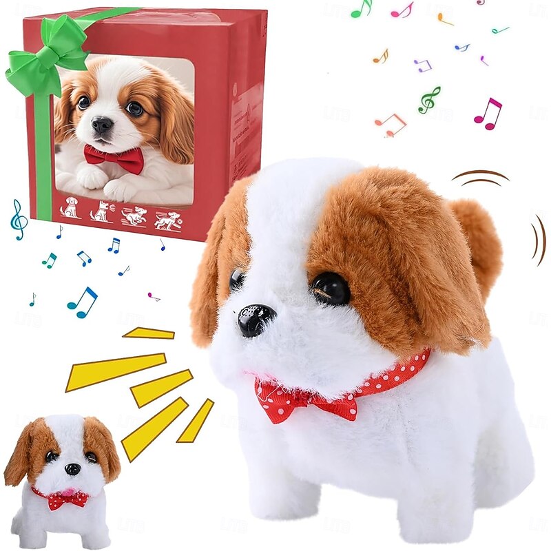 Robot Dog My Realistic Robot PuppyInteractive Puppy Toy That WalksBarksWags TailPlush Pet Dog For Kids & AdultsRealistic Robotic Dog Toy Gift That Acts Like A Real Puppy