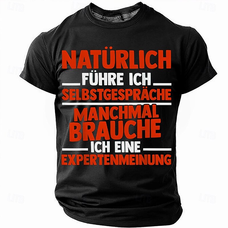 Men's Humorous Graphic T-Shirt: 'Of Course I Talk To Myself, Sometimes I Need An Expert Opinion'4